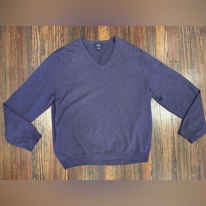 Brooks Brothers 346 Merino Wool VNeck Men’s Sweater Sz Xl NWOT Deep Purple